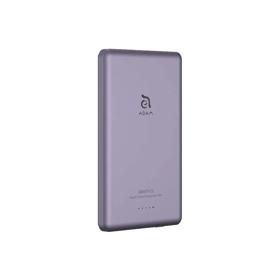 Adam Elements GRAVITY C5 Banco de Carga inalámbrico magnético 5000mAh - Violeta