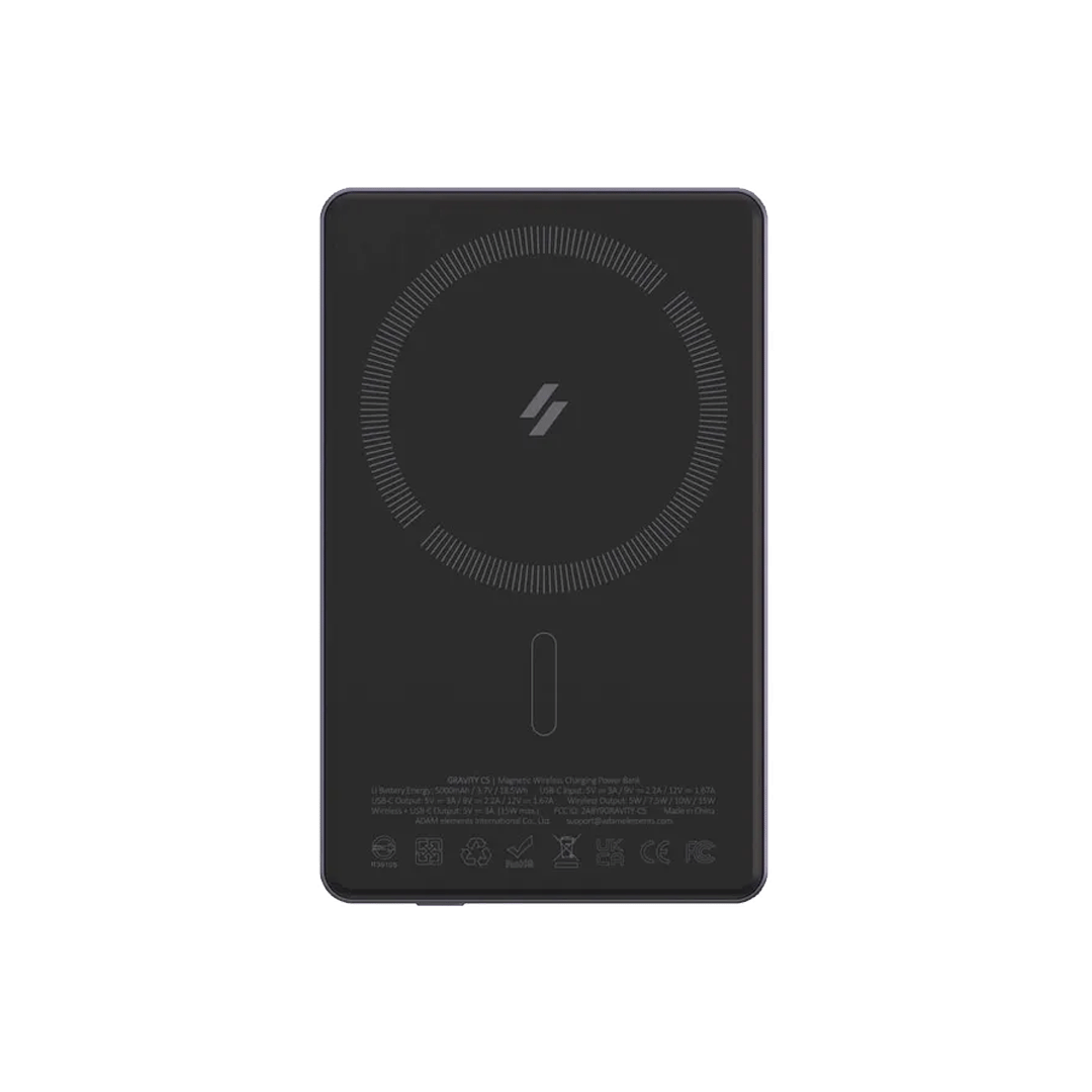 Adam Elements GRAVITY C5 Banco de Carga inalámbrico magnético 5000mAh - Violeta