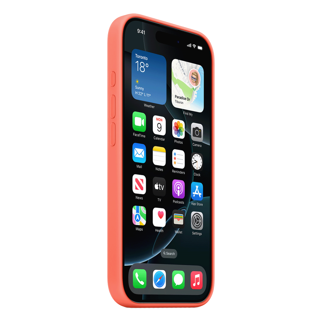Funda de Silicona con MagSafe para iPhone 16 Pro - Mandarina