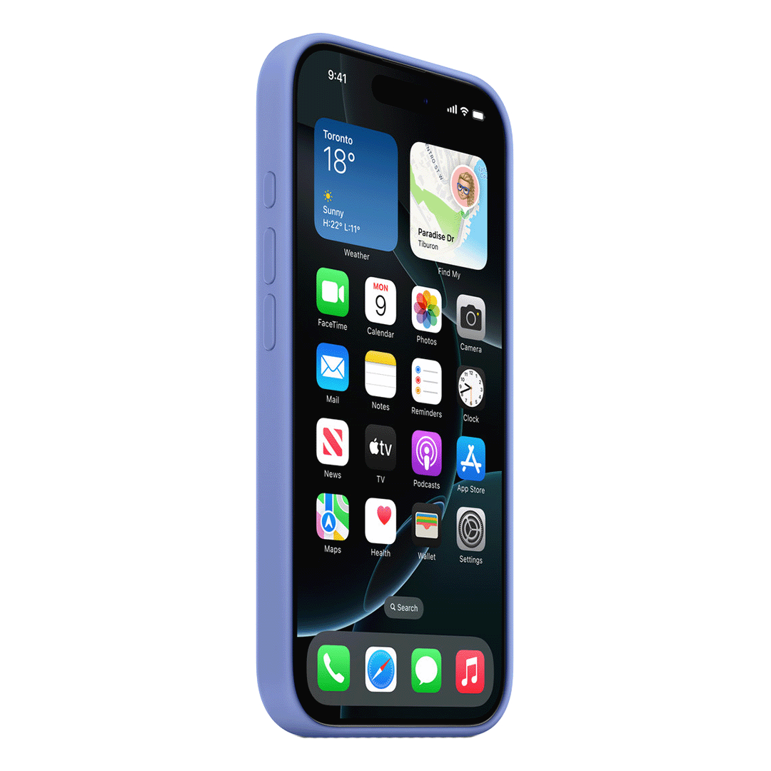Funda de Silicona con MagSafe para iPhone 16 Pro - Azul Bígaro