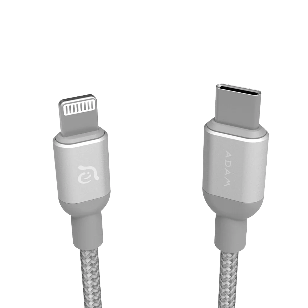 Adam Elements Peak II C120m TPE USB-C to Lightning Cable - White
