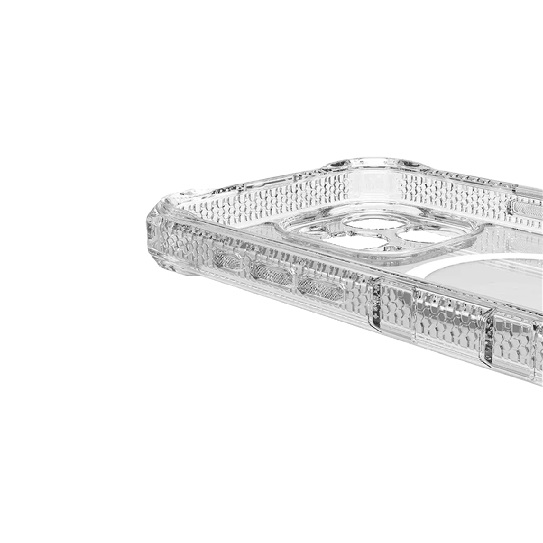 ItSkins Supreme R Clear Case with MagSafe for 16 Pro Max - Transparent White Print