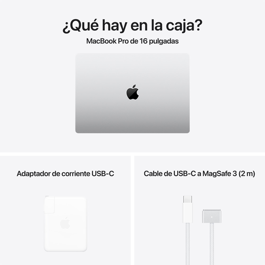 MacBook Pro 16" M4 Max - 14 CPU, 32 GPU, 36 GB, 1 TB - Plata