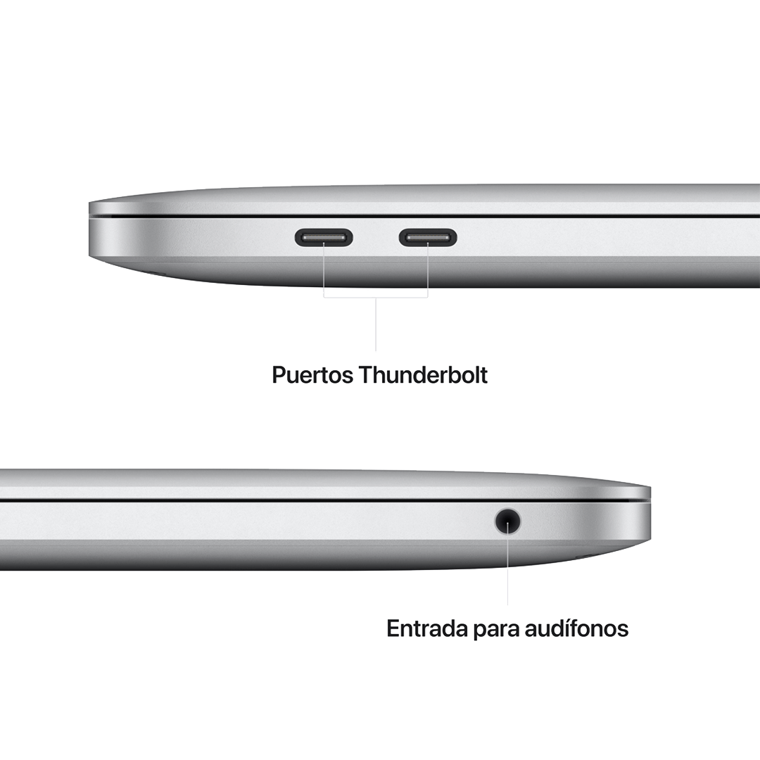 MacBook Pro 13" M2 - 8 CPU, 10 GPU, 8 GB, 512 GB - Plata