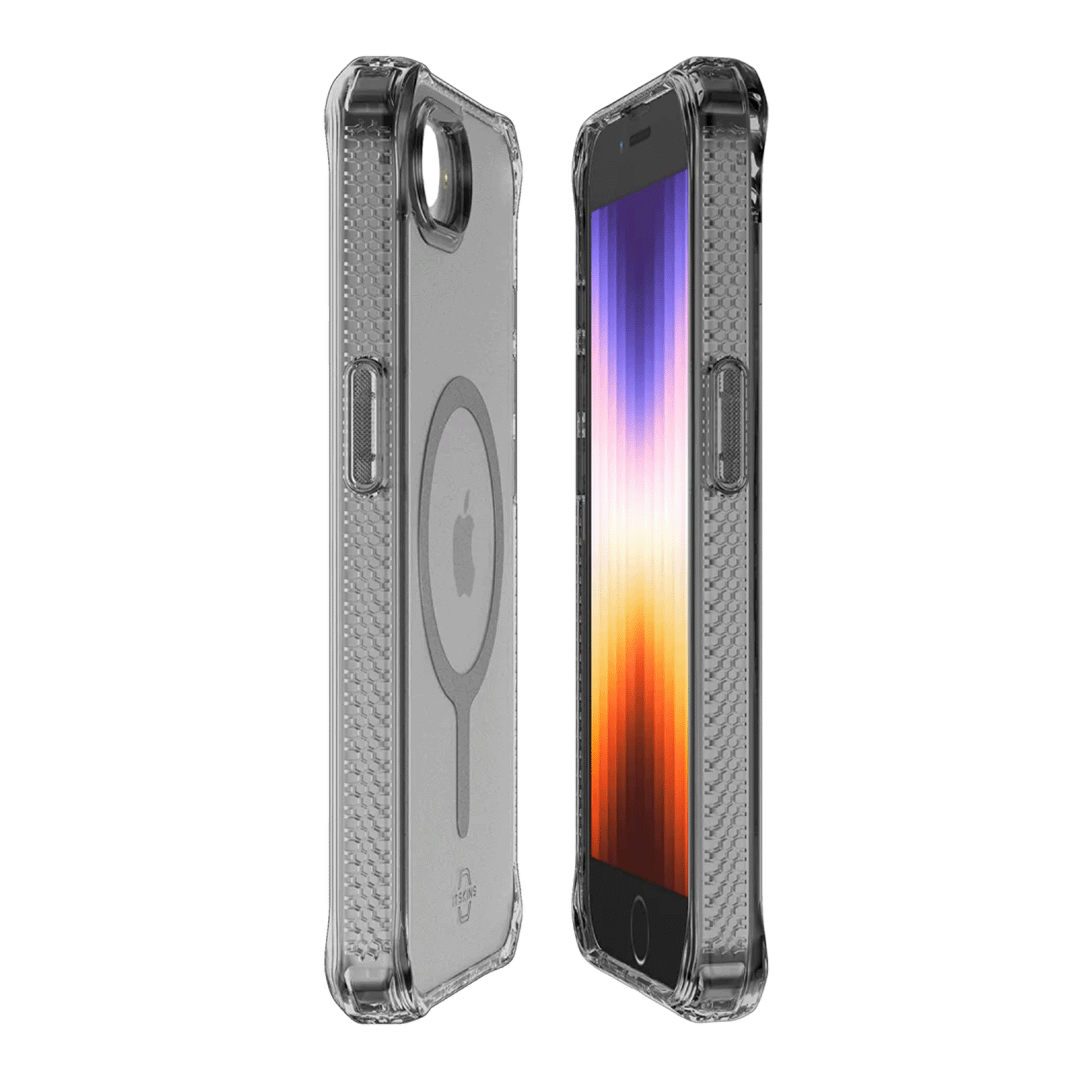 Itskins Hybrid R Vapor Funda con MagSafe para iPhone 16e - Humo