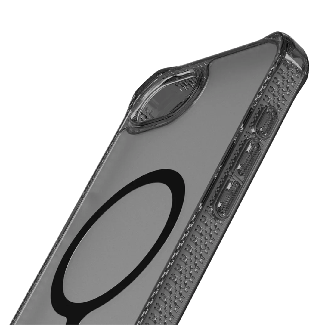 Itskins Hybrid R Vapor Funda con MagSafe para iPhone 16e - Humo