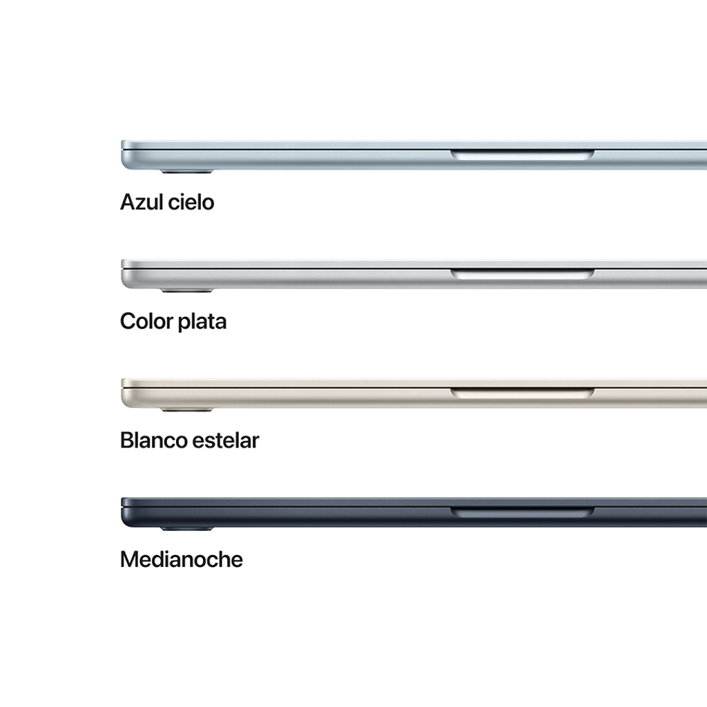 MacBook Air M4 - 10 CPU, 8 GPU, 16 GB, 256 GB - Plata