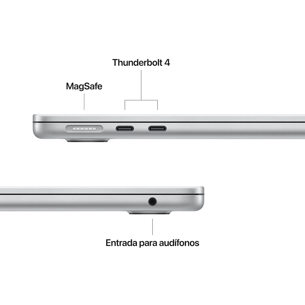MacBook Air M4 - 10 CPU, 8 GPU, 16 GB, 256 GB - Plata