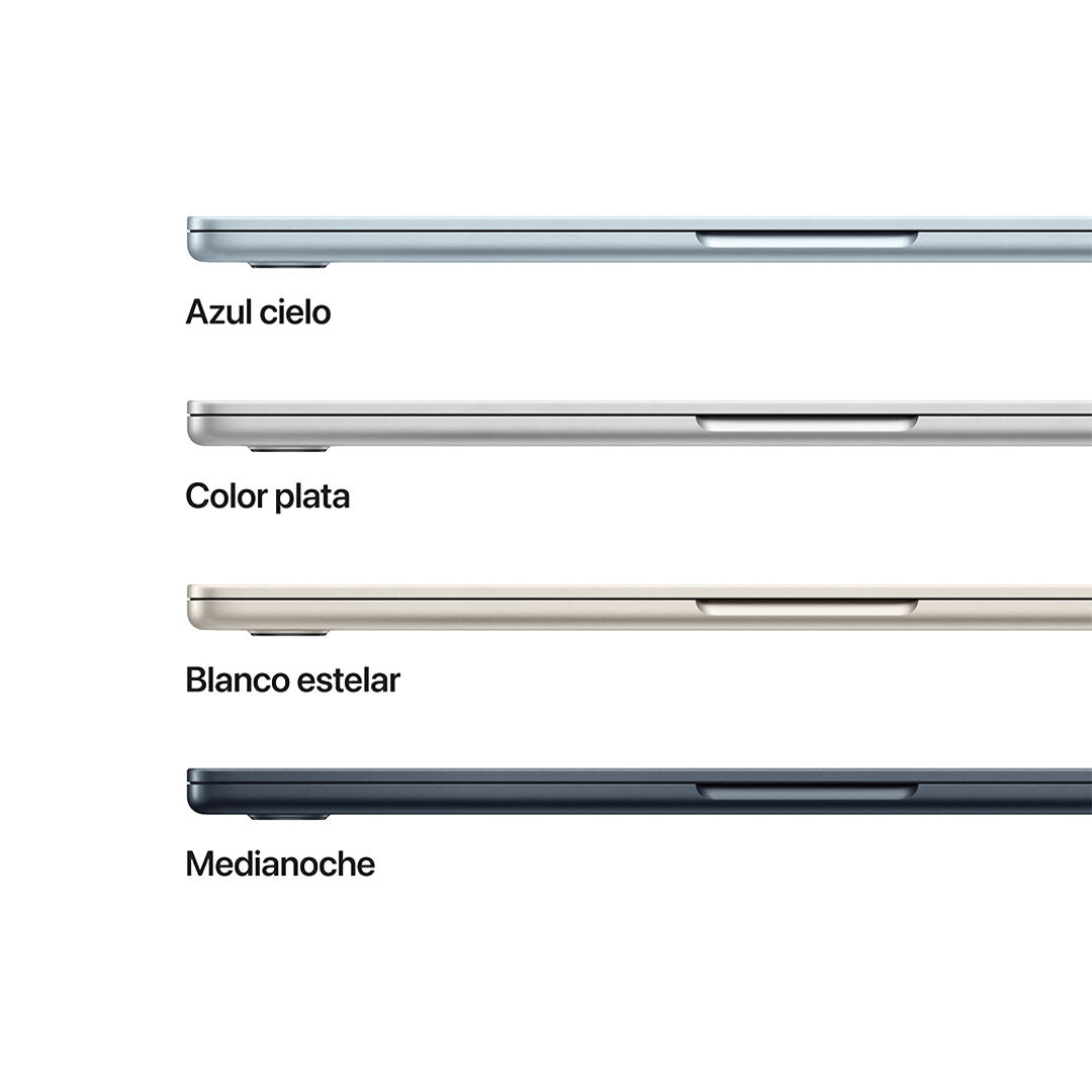 MacBook Air 13" M4 - 10 CPU, 8 GPU, 16 GB, 256 GB - Medianoche