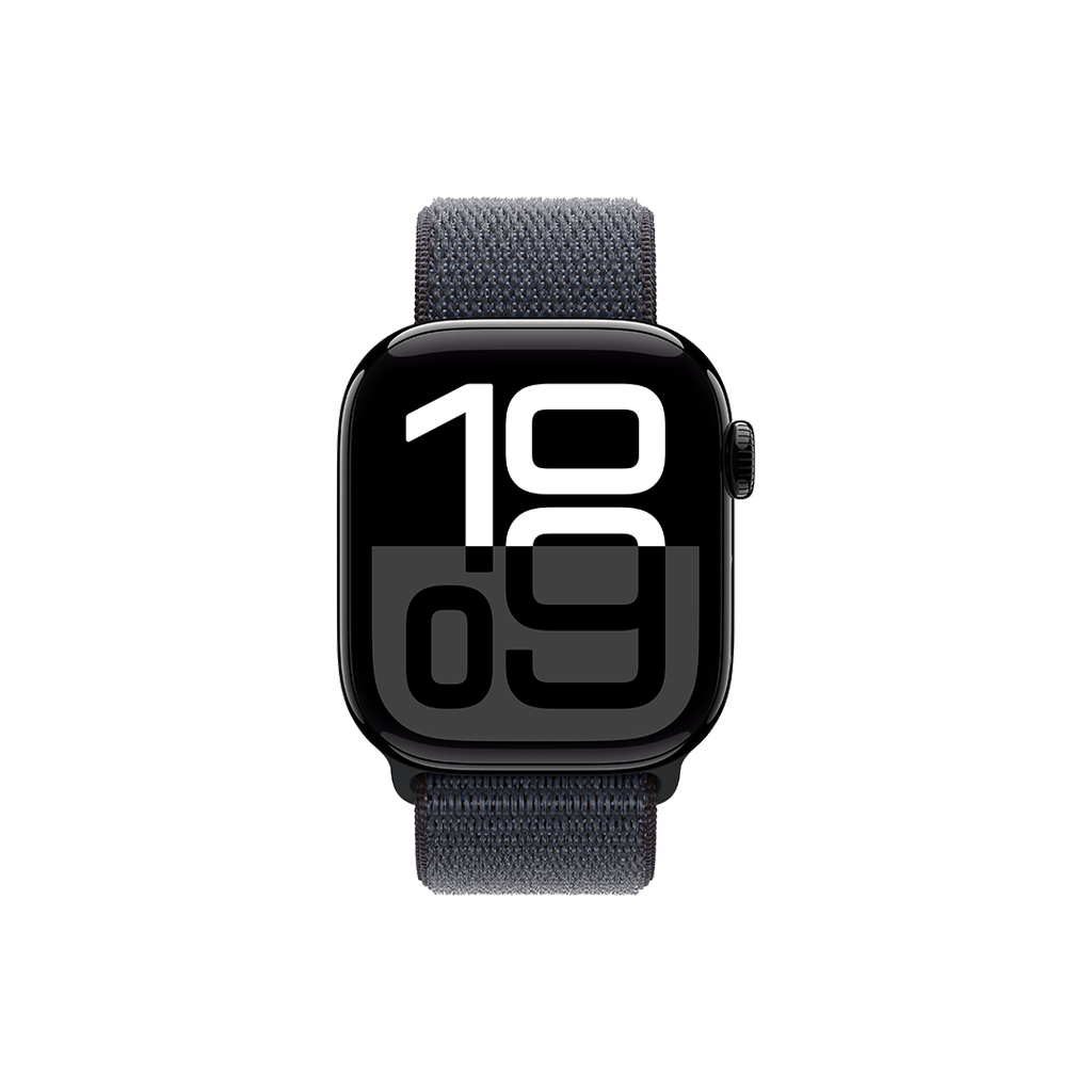 Apple Watch S10 (GPS) 42mm - Caja de Aluminio Negro Azabache - Loop Deportivo Tinta
