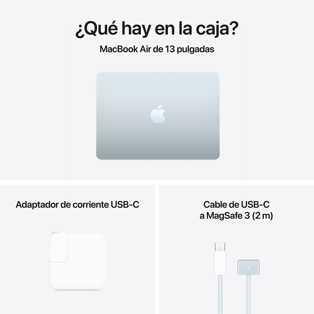 MacBook Air 13" M4 - 10 CPU, 10 GPU, 24 GB RAM de 512 GB - Azul Cielo