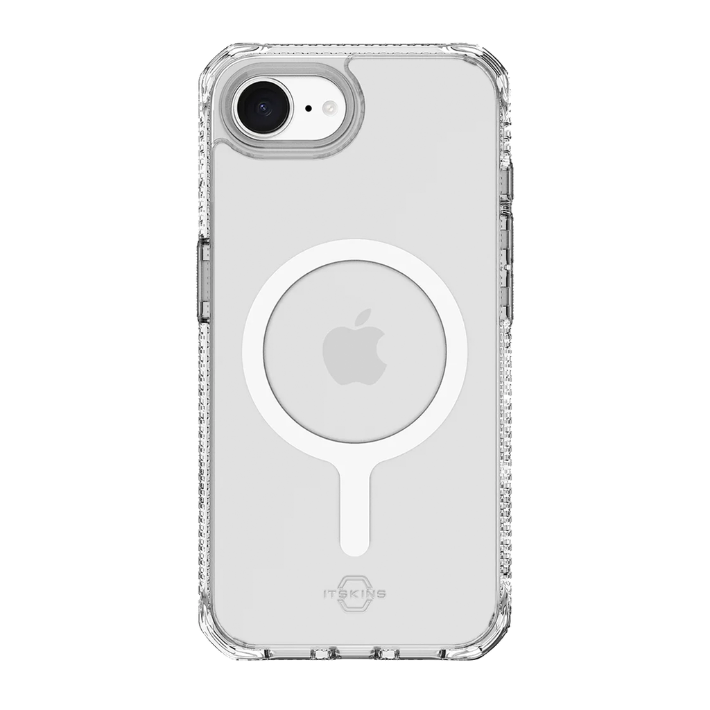Itskins Hybrid R Funda Transparente con MagSafe para iPhone 16e - Transparente