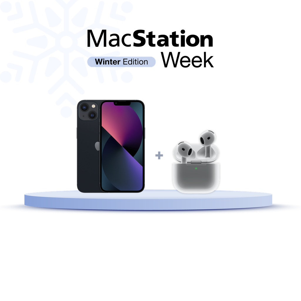 iPhone 13 128GB (MLPF3LZ/A) + AirPods 4 USB-C (MXP63BE/A)