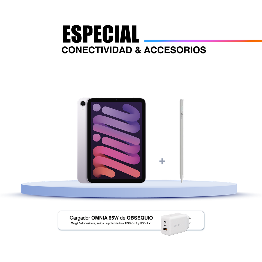 iPad mini Wi-Fi 128 GB (MXN93LE/A) + Adam Elements Stylus Pencil
