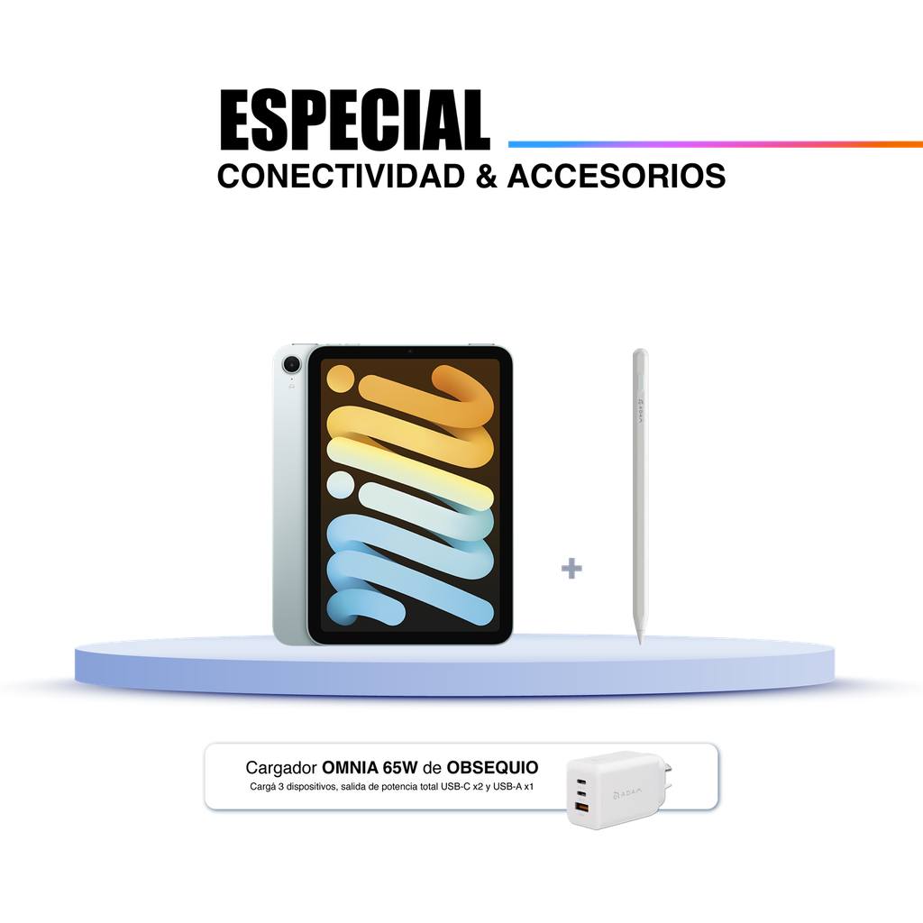 iPad mini Wi-Fi 256 GB (MXNC3LE/A) + Adam Elements Stylus Pencil