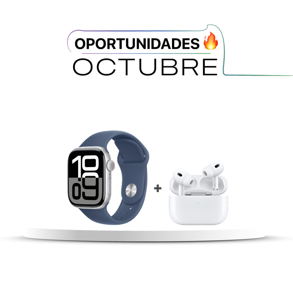 Apple Watch S10 GPS 42mm (MWWC3AM/A) + AirPods Pro 2 (MTJV3BE/A)