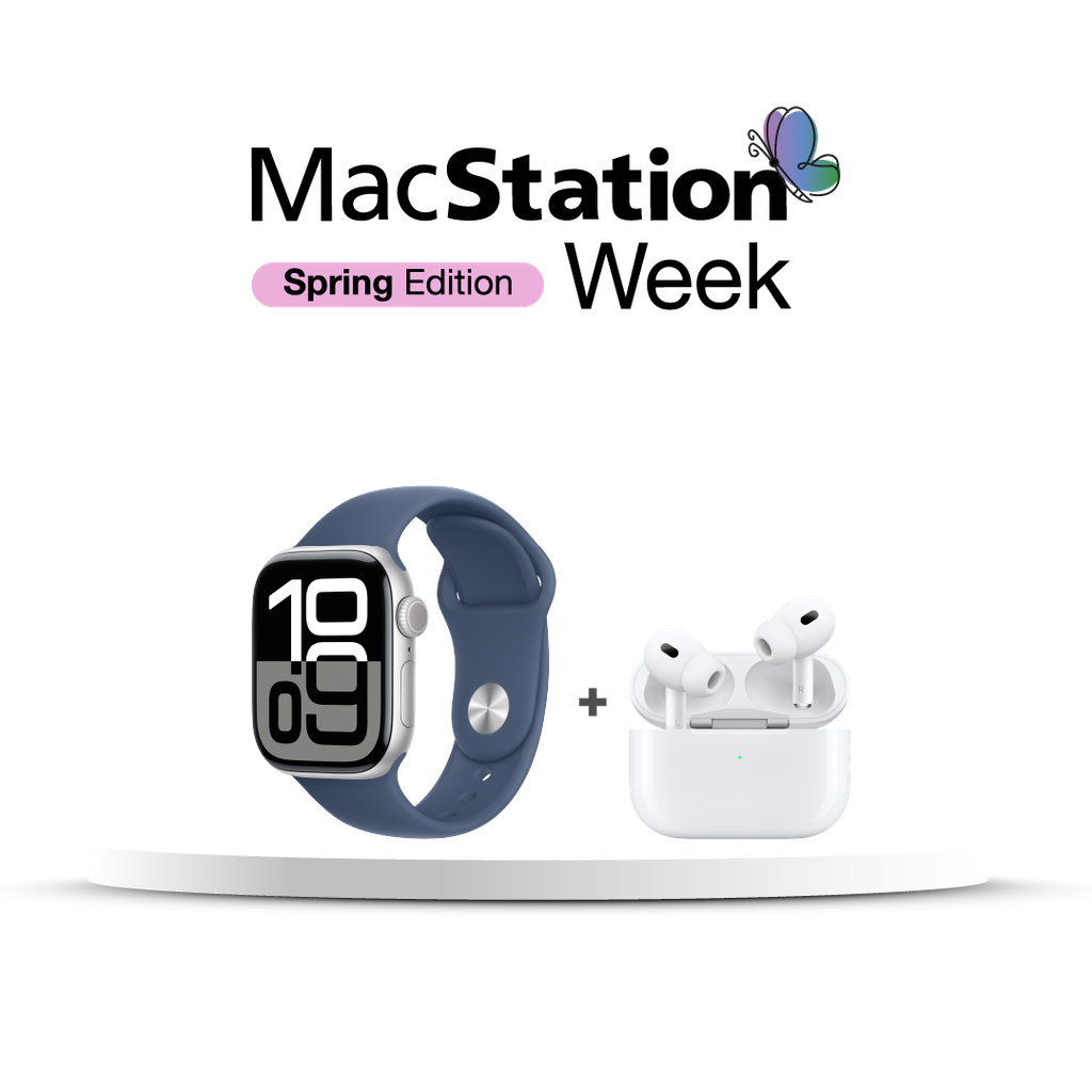 Apple Watch S10 GPS 42mm (MWWC3AM/A) + AirPods Pro 2 (MTJV3BE/A)