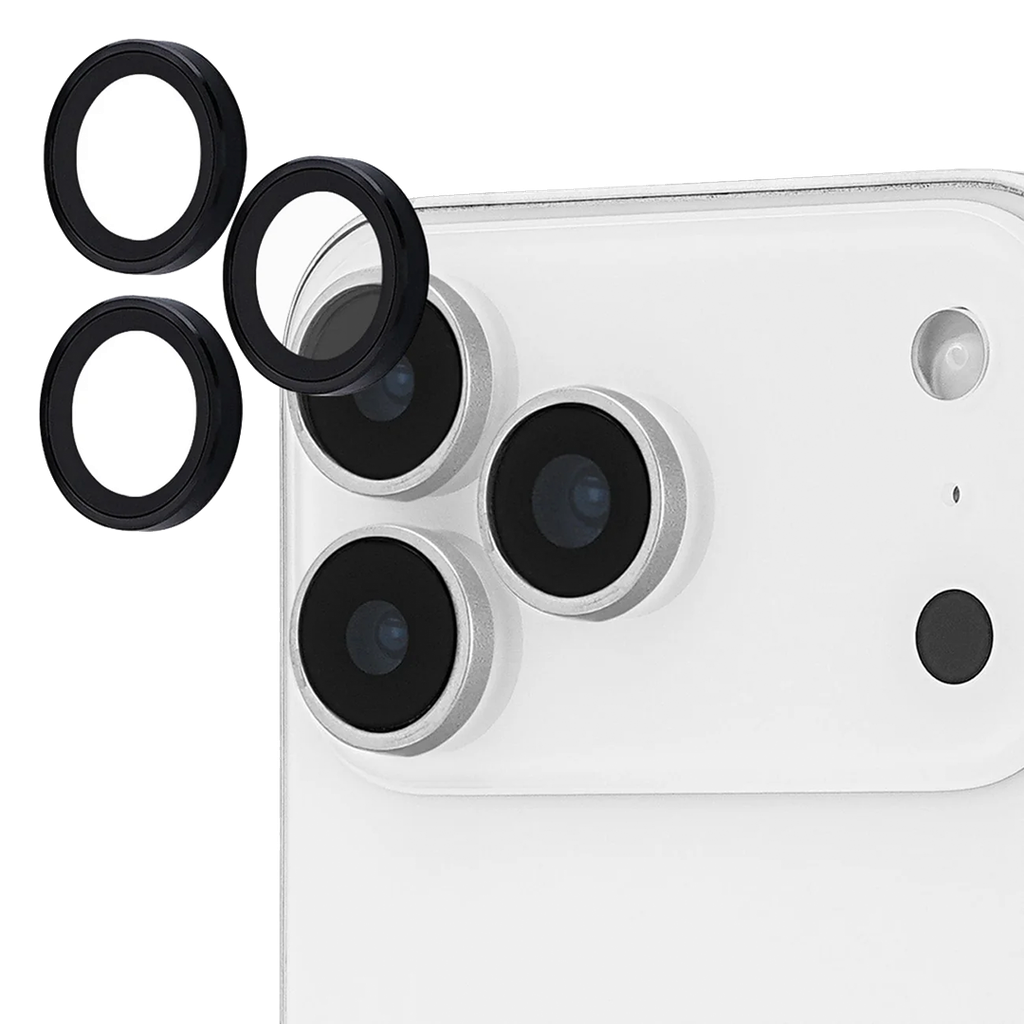 Case-Mate (Exclusivo Apple) Protector de Lente de Aluminio para 17 Pro/Pro Max - Negro