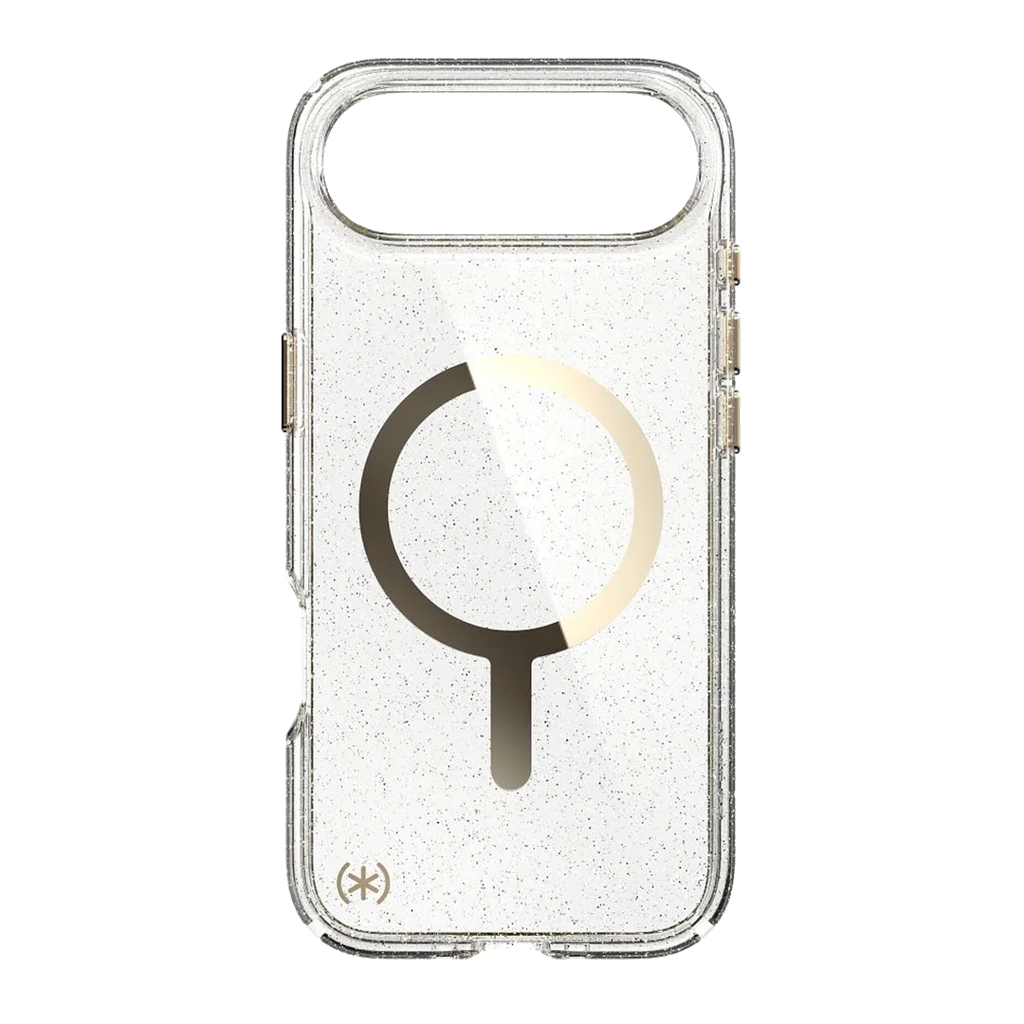 Speck Presidio Lux con MagSafe para iPhone Air -Glitter/Oro Metalico