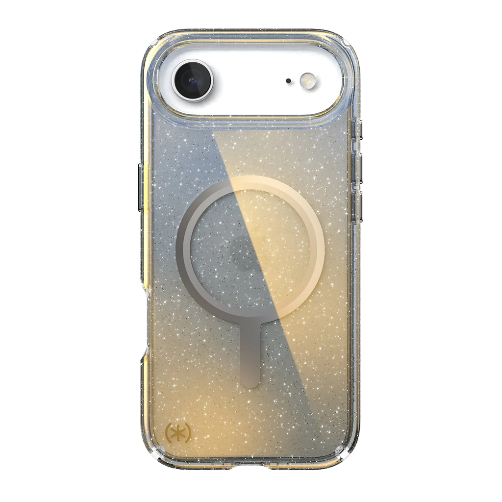 Speck Presidio Lux con MagSafe para iPhone 17 Air - Hyper Glitter Espejado/Plata Metalico