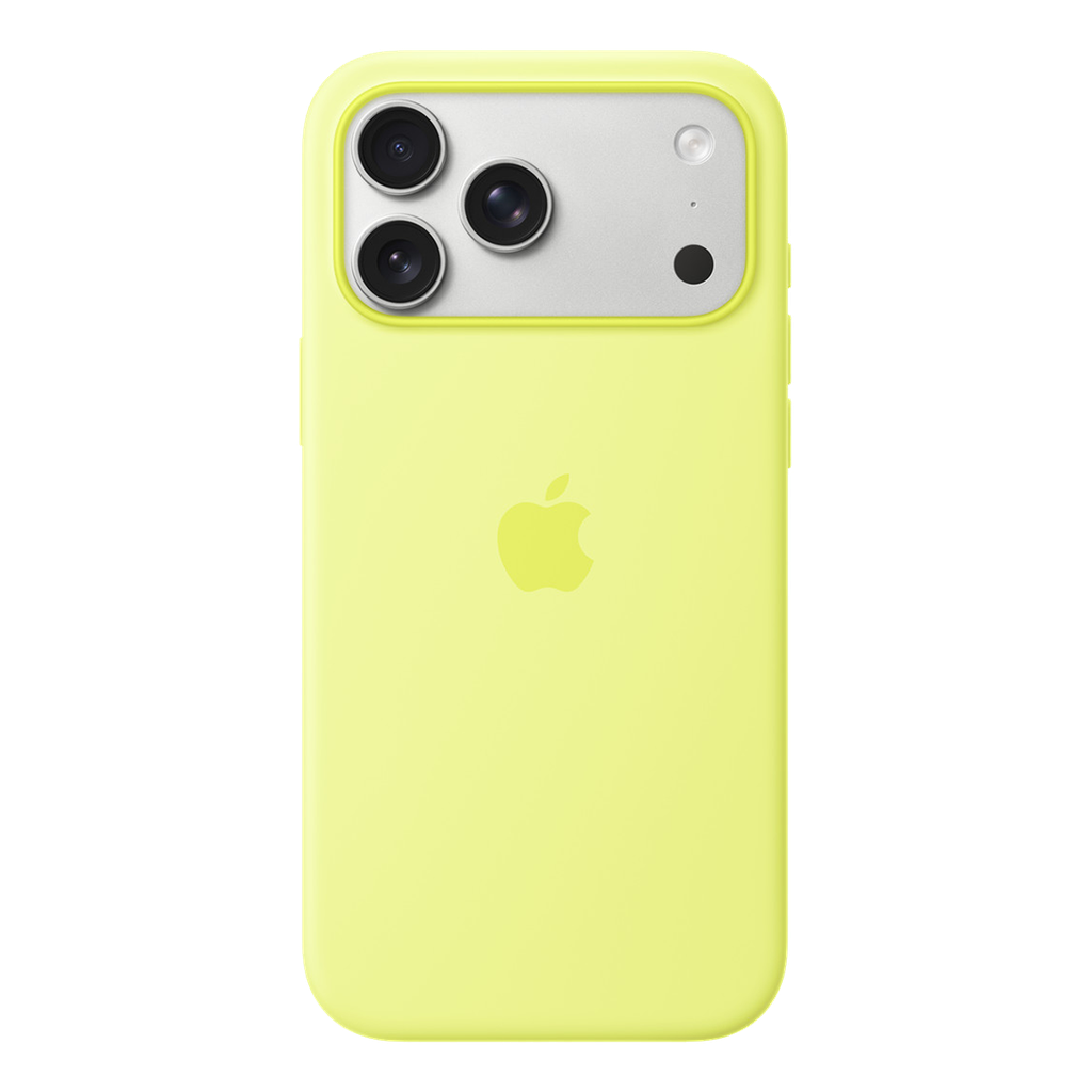 Funda de silicona de Apple con MagSafe para iPhone 17 Pro Max - Amarillo neón