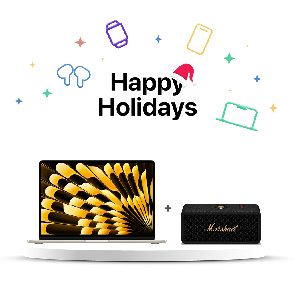 MacBook Air 13" M4 256GB Blanco Estelar + [1006884] Marshall Emberton III Parlante Bluetooth - Negro y Brasa