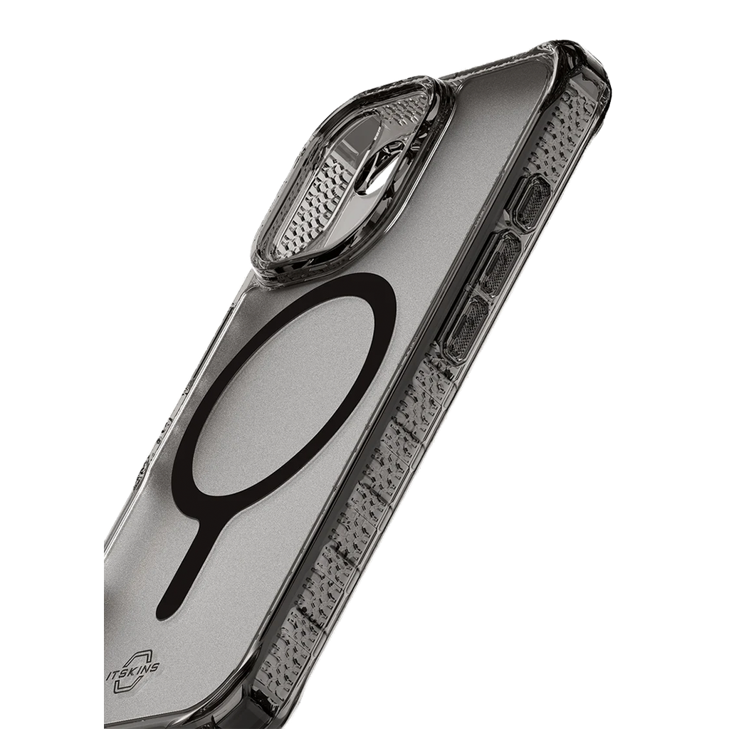 Funda Hybrid R Vapor Stand de ItSkins con MagSafe para iPhone 17 - Humo