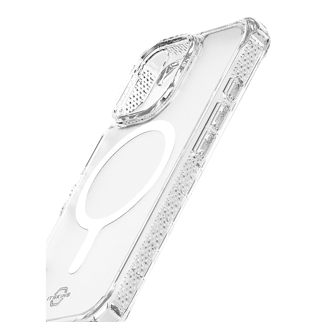 Funda Hybrid R Vapor Stand de ItSkins con MagSafe para iPhone 17 - Transparente