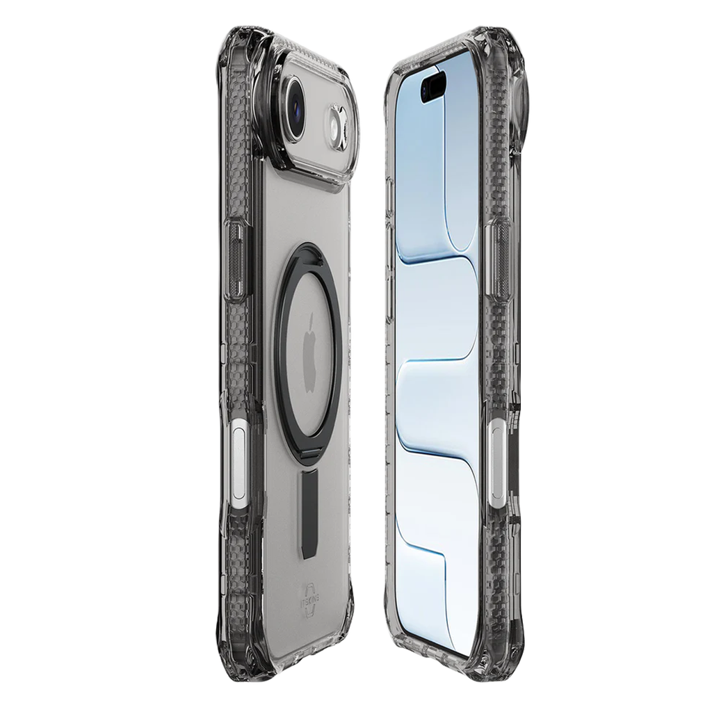 Funda Hybrid R Vapor Stand de ItSkins con MagSafe para iPhone Air - Humo