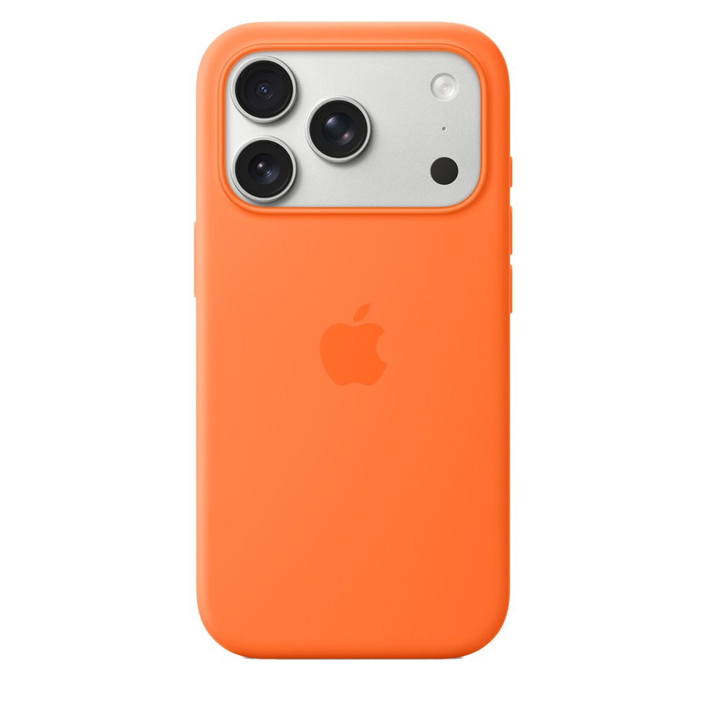 Funda de silicona de Apple con MagSafe para iPhone 17 Pro - Naranja