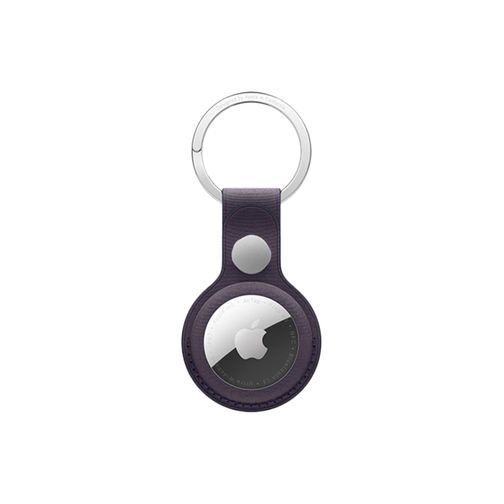 Llavero de FineWoven de Apple para AirTag - Violeta medianoche