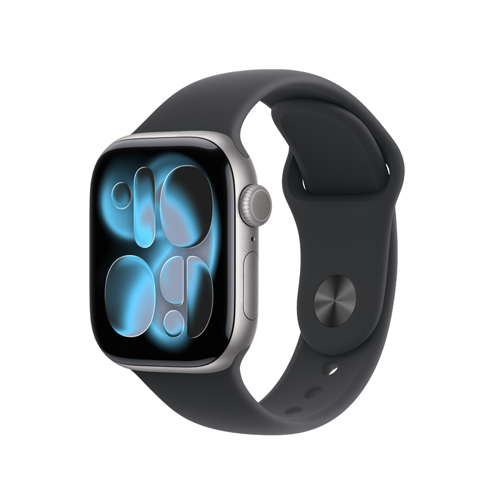 Apple Watch Series 11 ((GPS)) 42 mm - Caja de Aluminio Gris Espacial - Banda Deportiva Negra - M/L