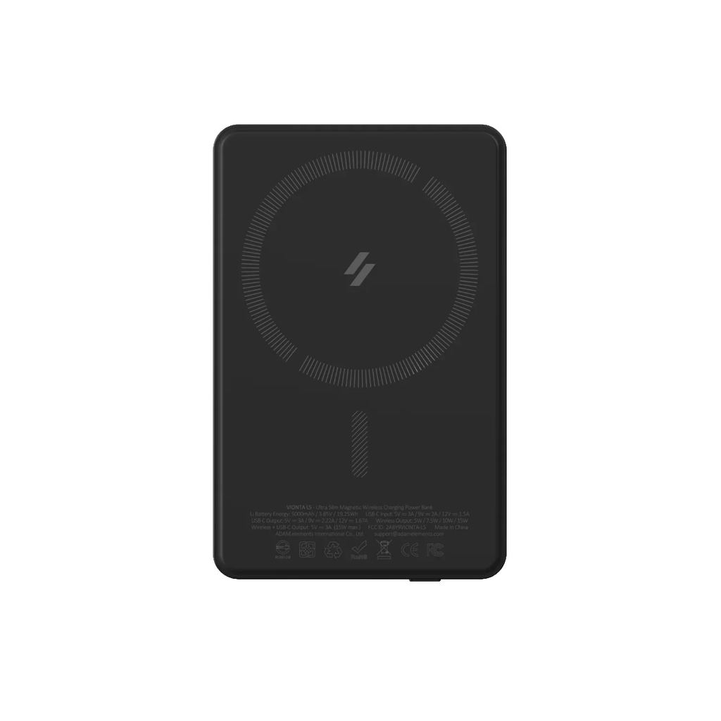 Batería externa Ultra Slim VIONTA L5 de Adam Elements - Negro