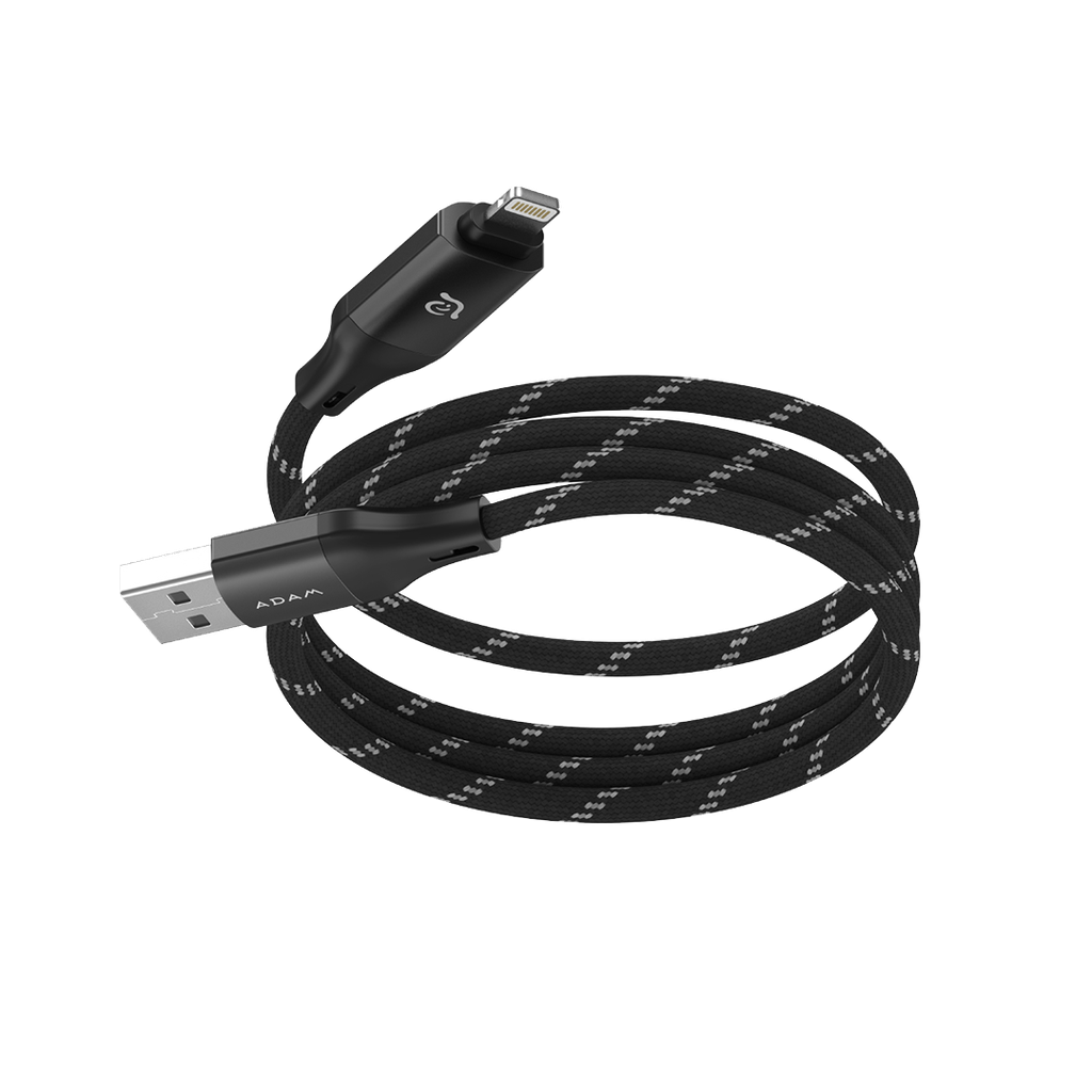 Cable de carga magnético PeAk MS401 4 en 1 de 60 W de Adam Elements - Negro