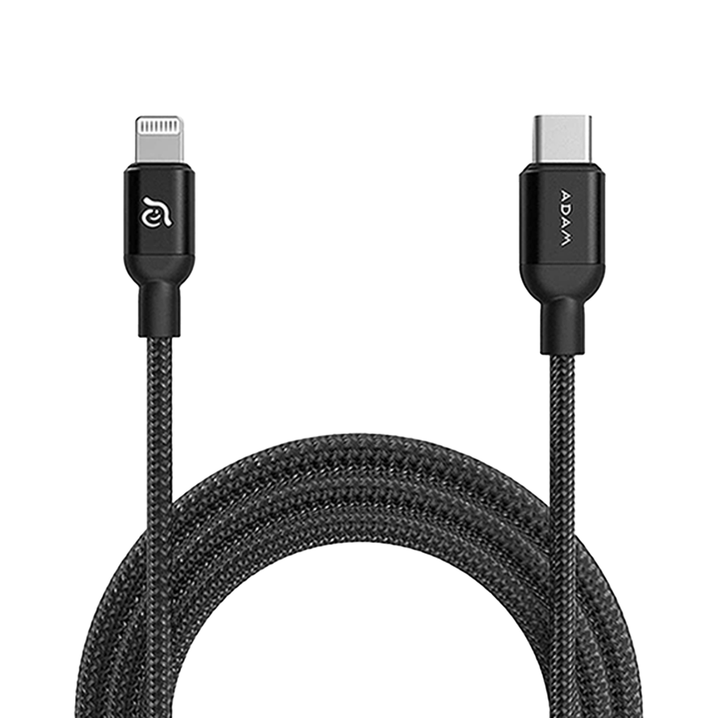 Cable PeAk II 300B de USB-C a Lightning (3 m) de Adam Elements - Negro