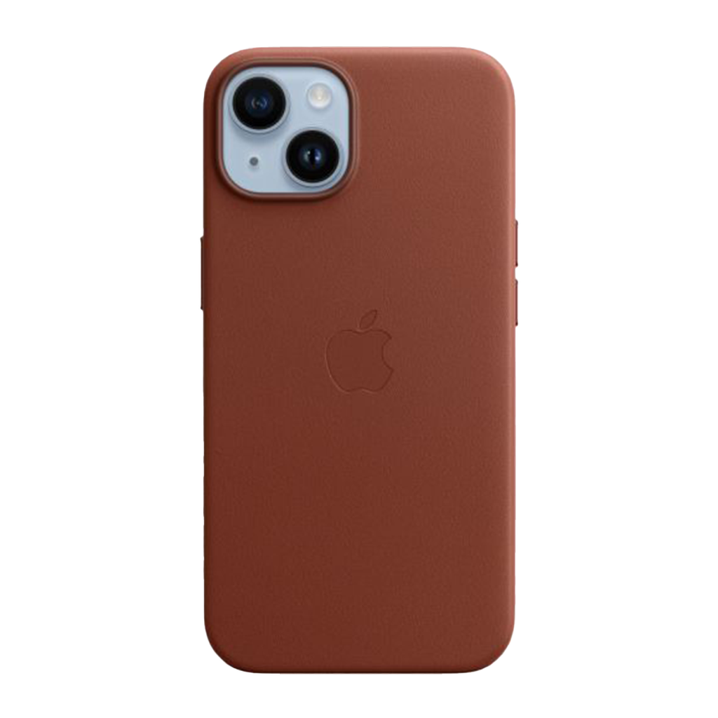 Funda de cuero con MagSafe de Apple para iPhone 14 - Ocre oscuro