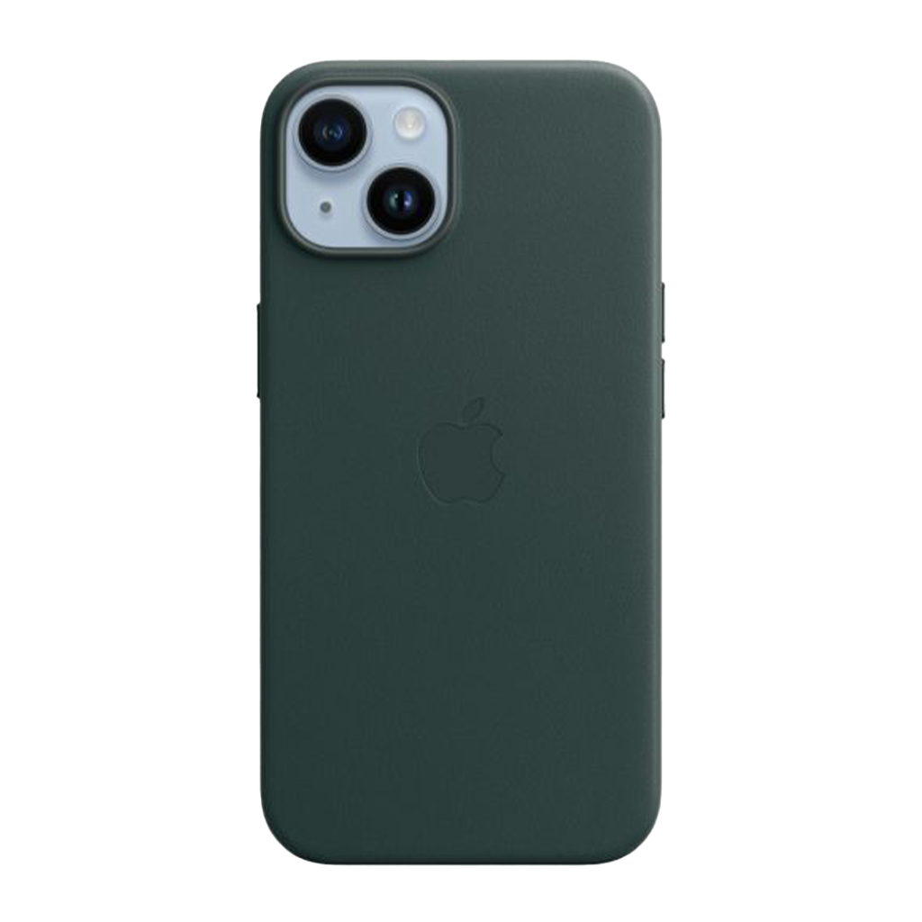 Funda de cuero con MagSafe de Apple para iPhone 14 Plus - Verde bosque