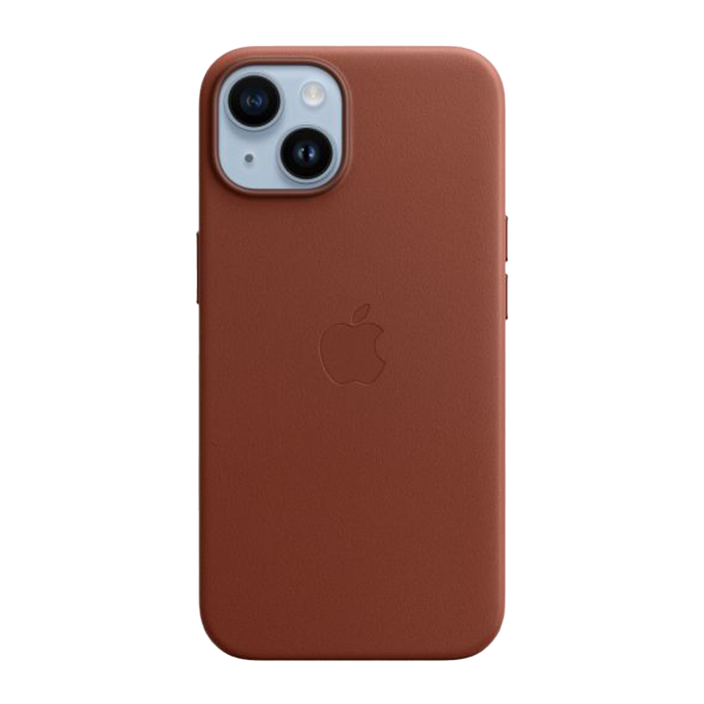 Funda de cuero con MagSafe de Apple para iPhone 14 Plus - Ocre oscuro