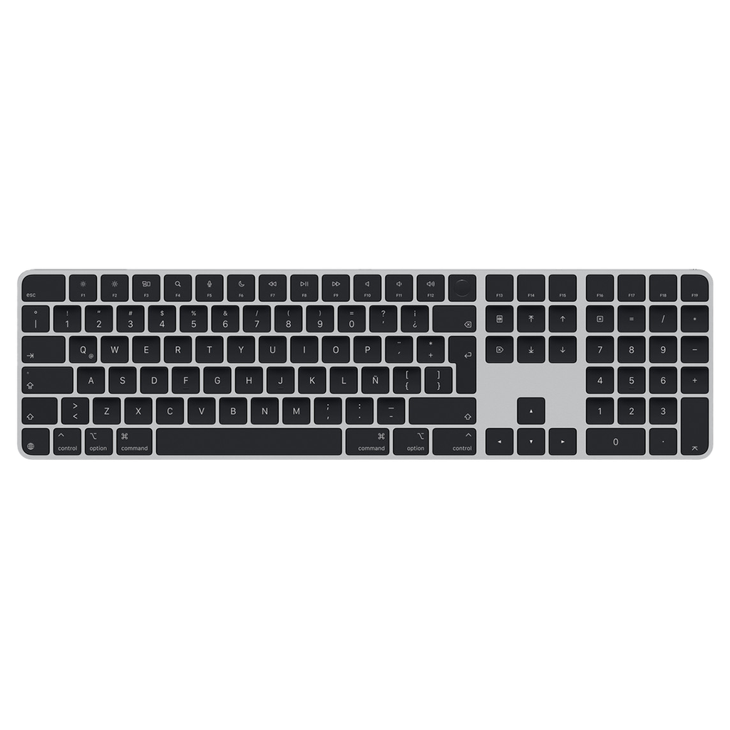 Magic Keyboard con Touch ID y teclado numérico de Apple para modelos de Mac con chip de Apple (Lightning) - Español (España) - Teclas negras