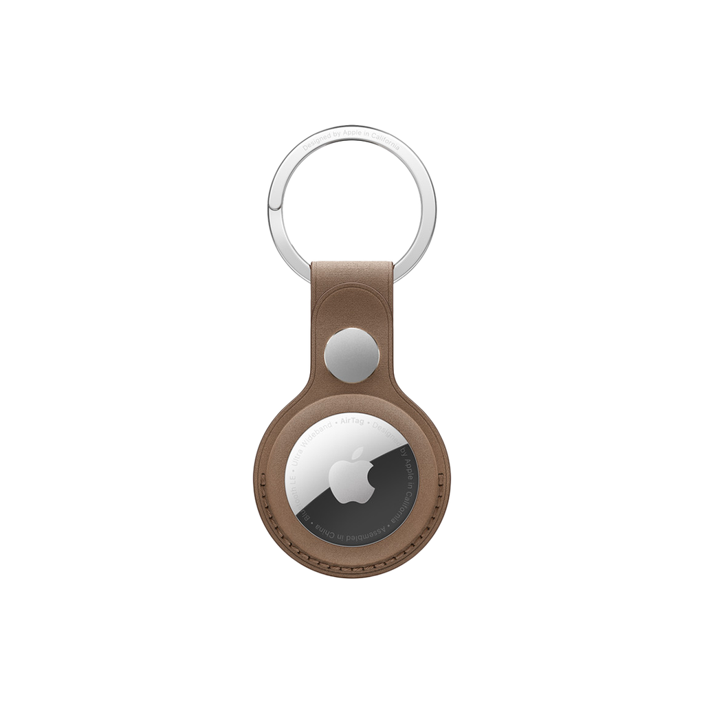 Llavero de Trenzado Fino para AirTag - Marrón Topo