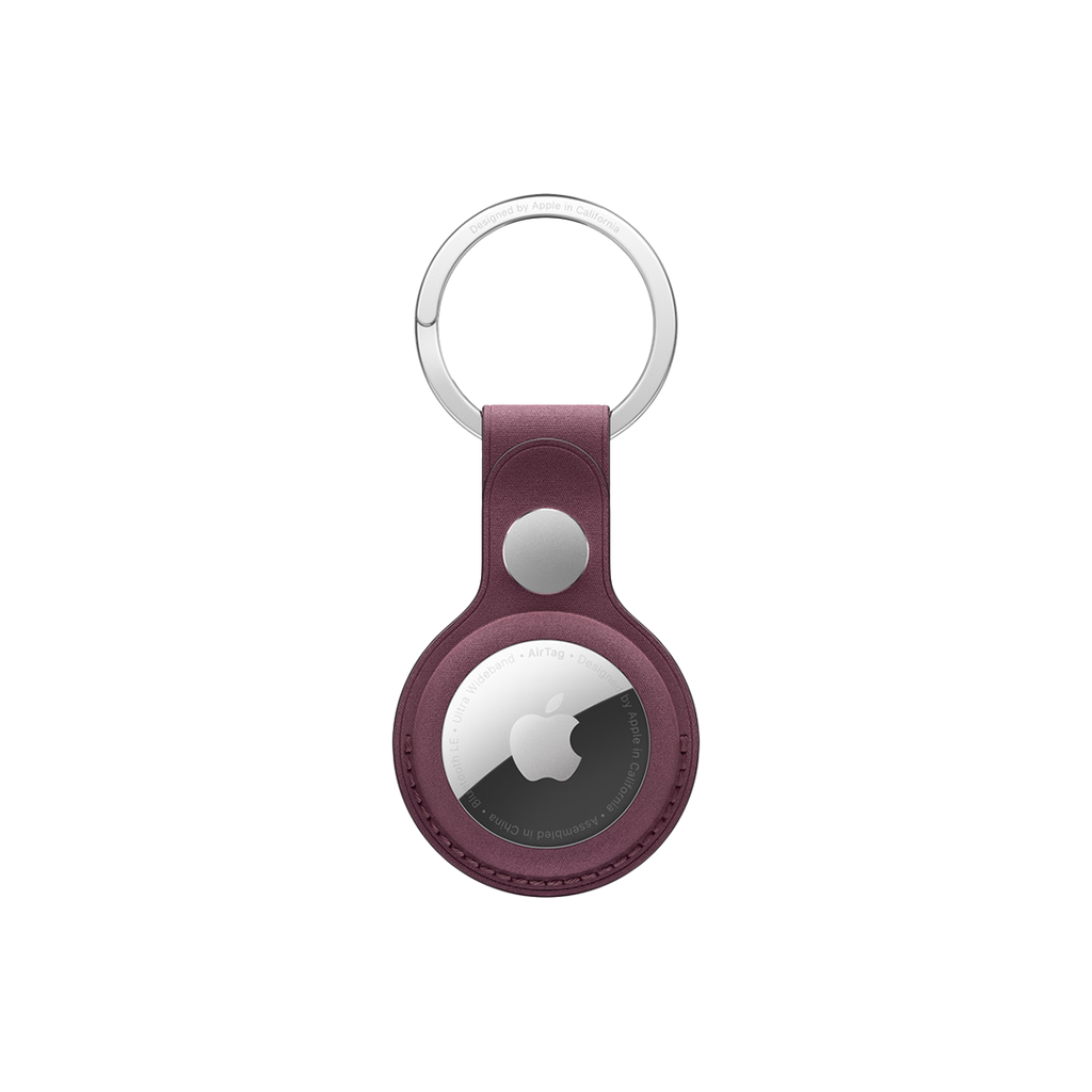 Llavero de FineWoven de Apple para AirTag - Rojo mora