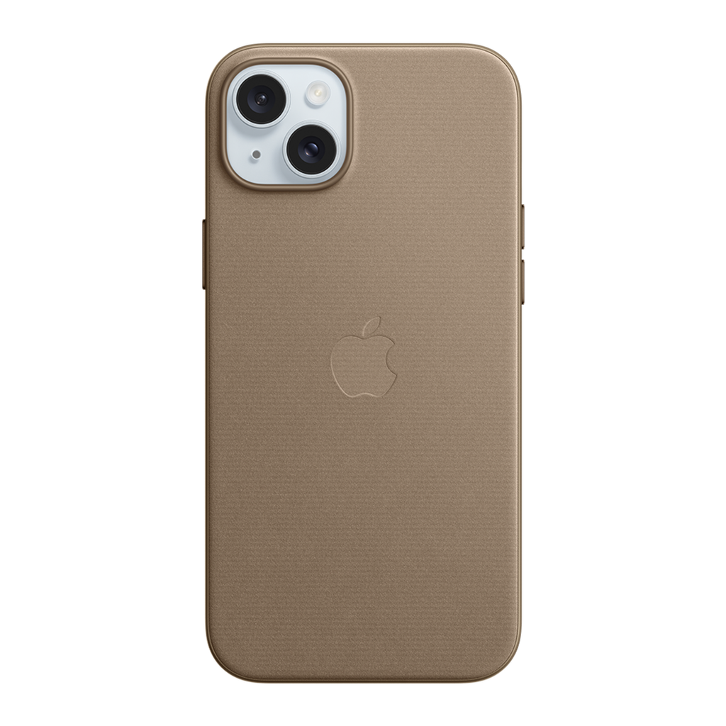 Apple Funda de Trenzado Fino con MagSafe para iPhone 15 Plus - Marrón Topo