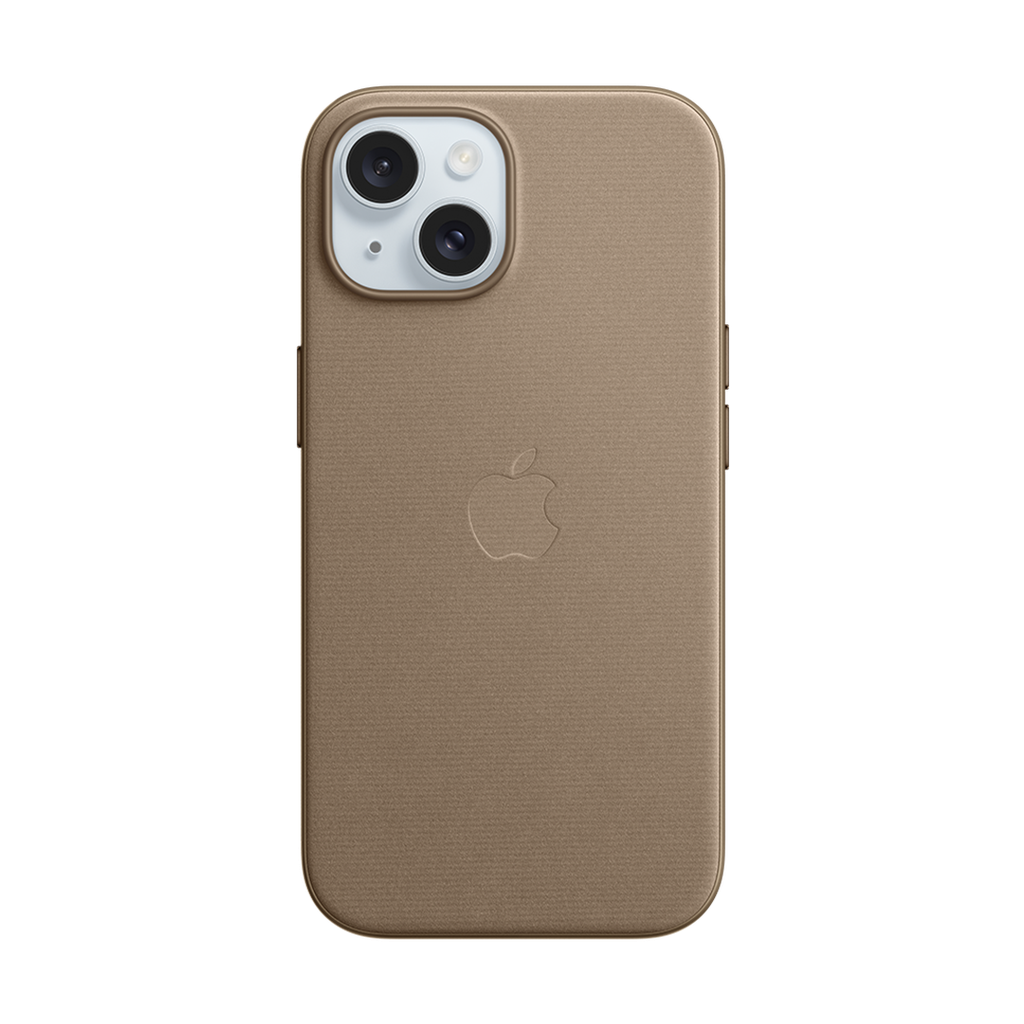 Funda de Trenzado Fino con MagSafe de Apple para iPhone 15 - Marrón Topo