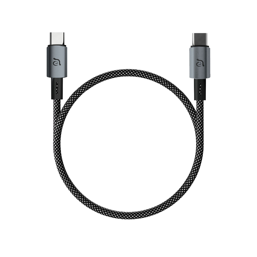 Cable de carga magnético CASA MS 100 de USB-C a USB-C de 60 W (1 m) de Adam Elements - Negro