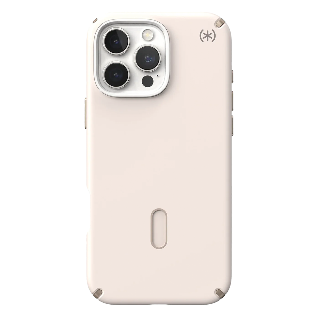Speck Presidio 2 Pro Funda con ClickLock for 16 Pro Max - Hueso/Dorado Reliquia/Avellana