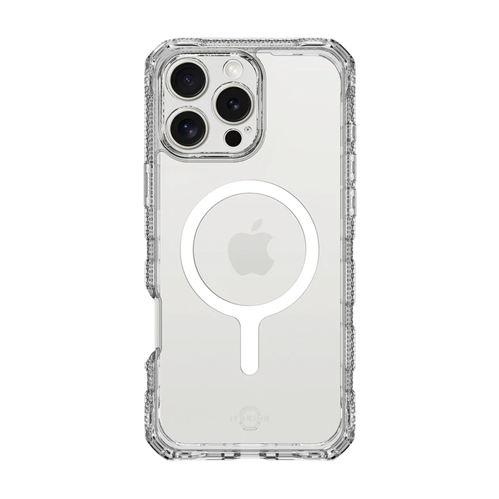 Funda Supreme R transparente con MagSafe de ItSkins para iPhone 16 Pro