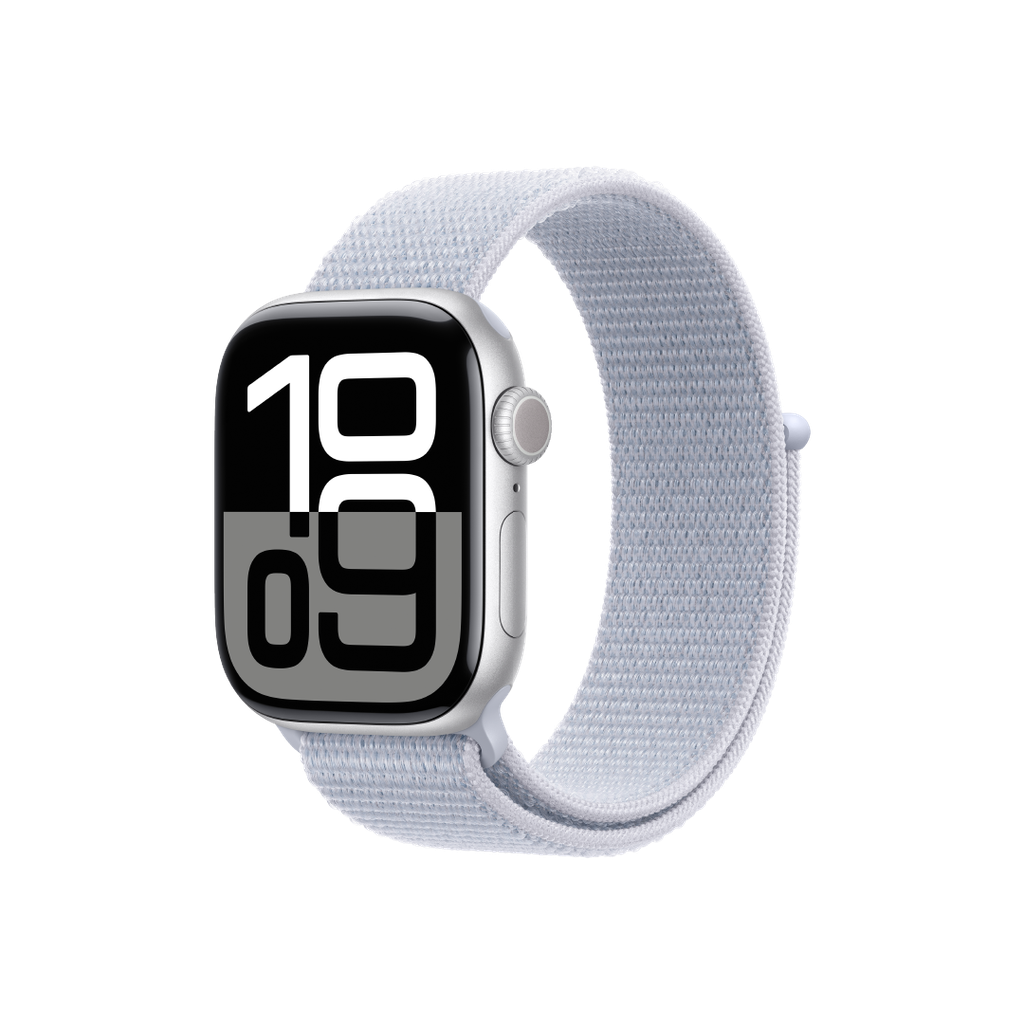Apple Watch S10 GPS 42mm - Caja de Aluminio Plata - Loop Deportivo Azul Nube