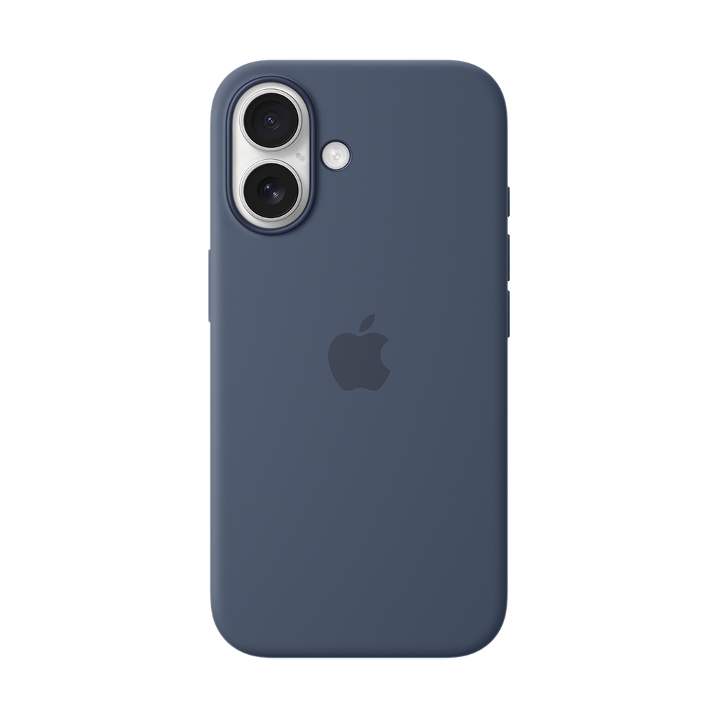 Funda de silicona con MagSafe de Apple para iPhone 16 - Azul denim