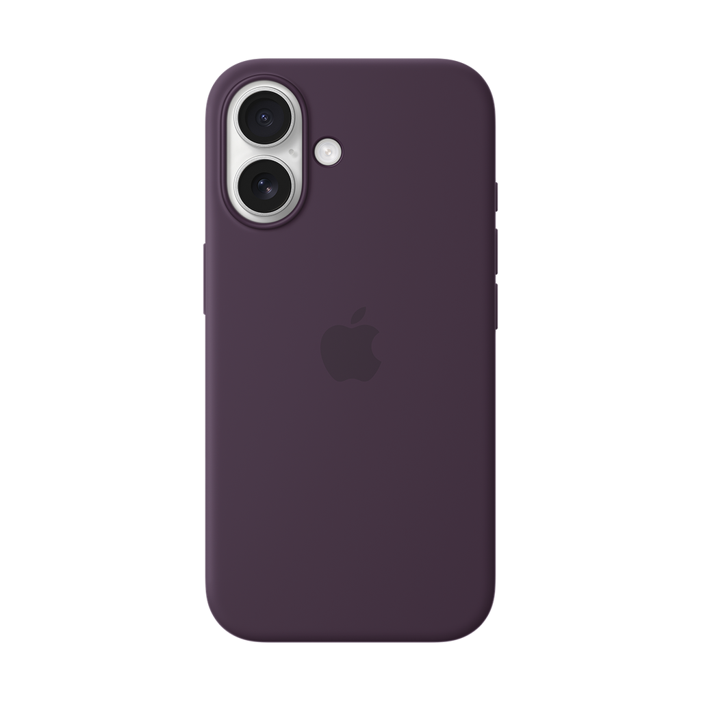 Funda de silicona con MagSafe de Apple para iPhone 16 - Ciruela