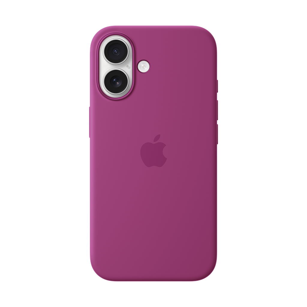 Funda de silicona con MagSafe de Apple para iPhone 16 - Fucsia
